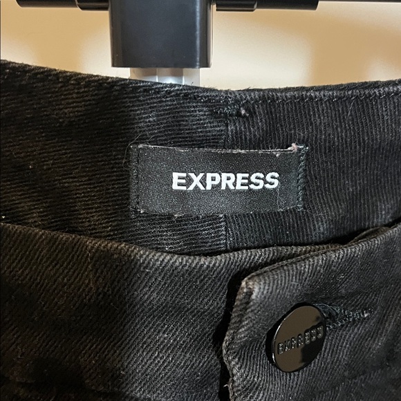 Express Women's Black Skinny Jeans - Size Medium 6/8/10 - Picture 2 of 4